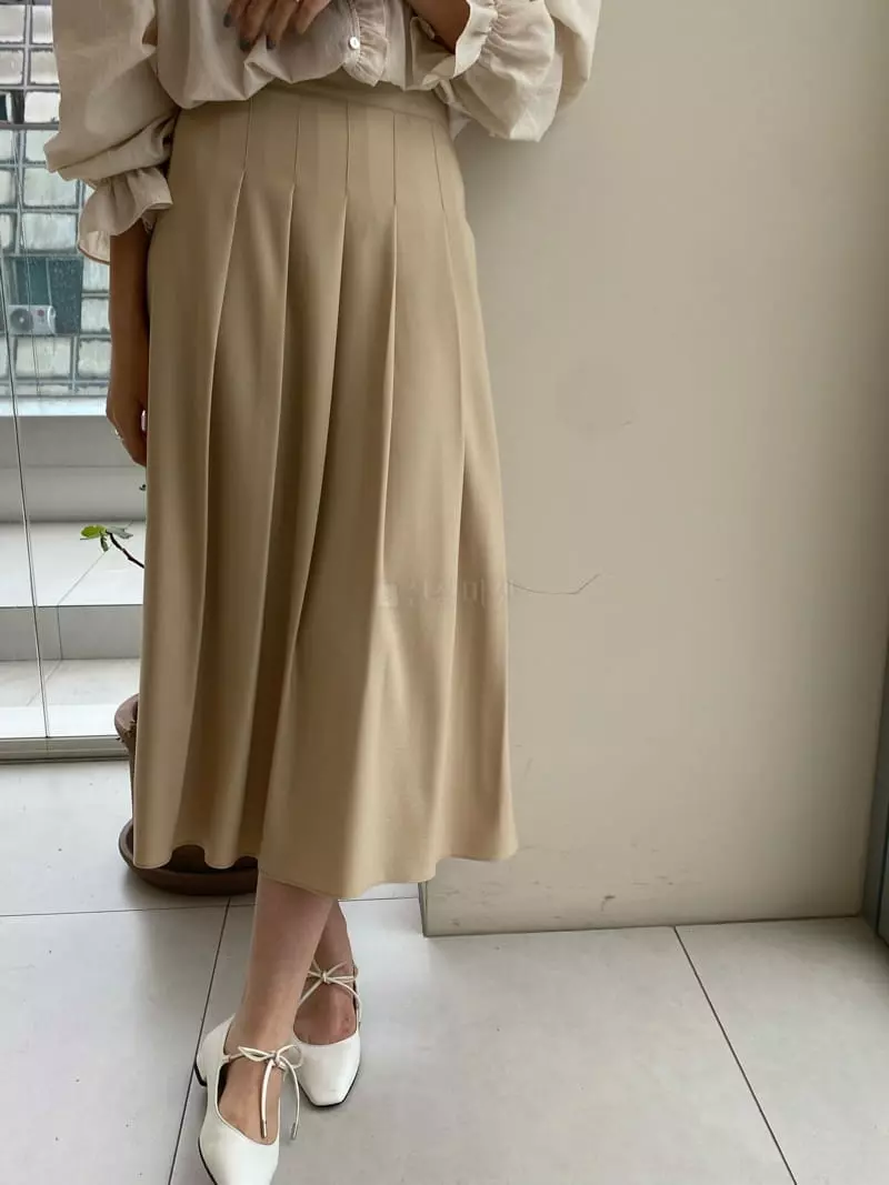 Knock - Korean Women Fashion - #womensfashion - Rich Wrinkle Skirt
