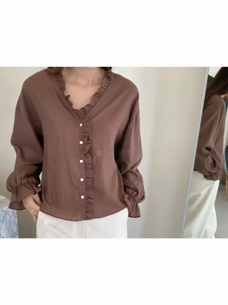 Knock - Korean Women Fashion - #womensfashion - Natural Blouse