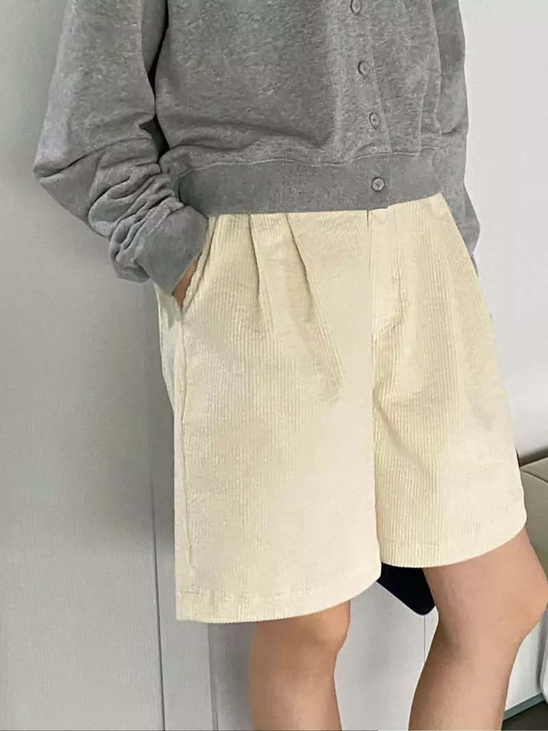 Knock - Korean Women Fashion - #momslook - Rib SHOrts - 4