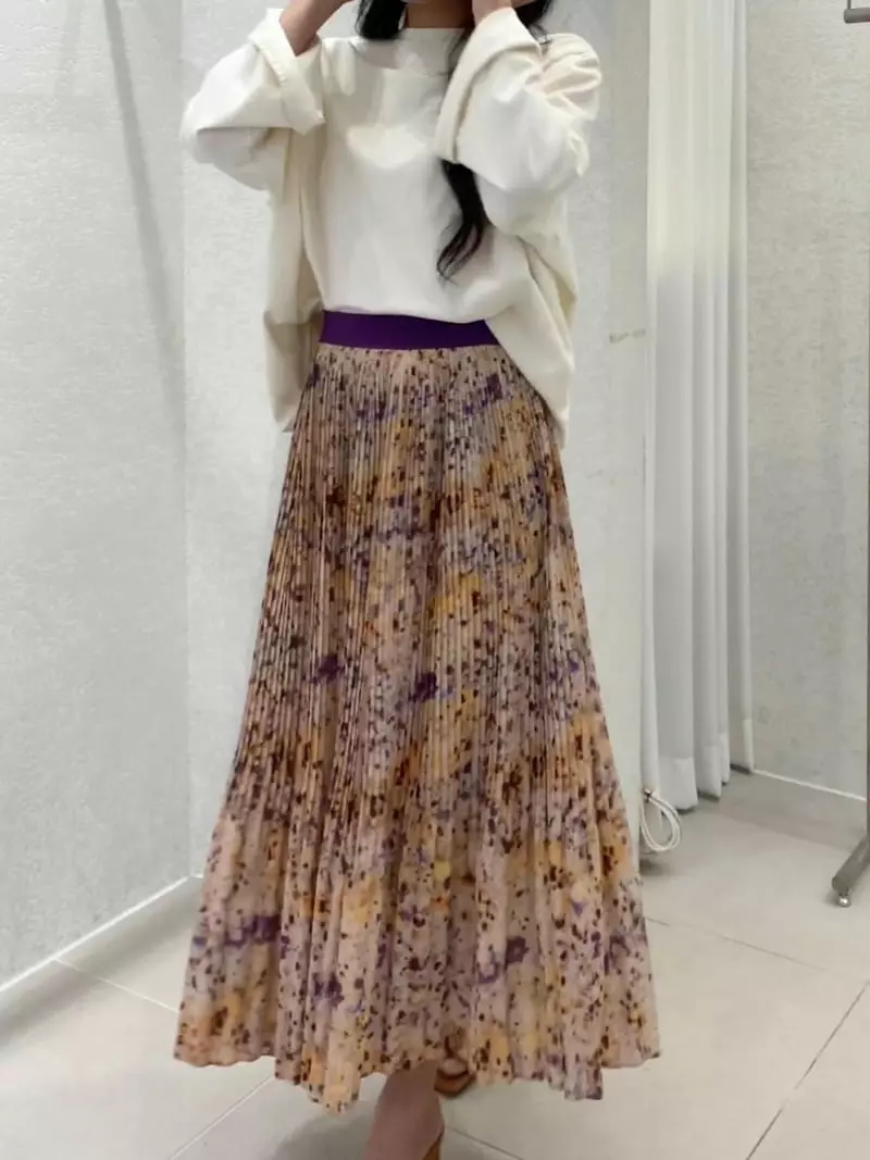 Lable - Korean Women Fashion - #momslook - Twice Wrinkle Skirt - 3
