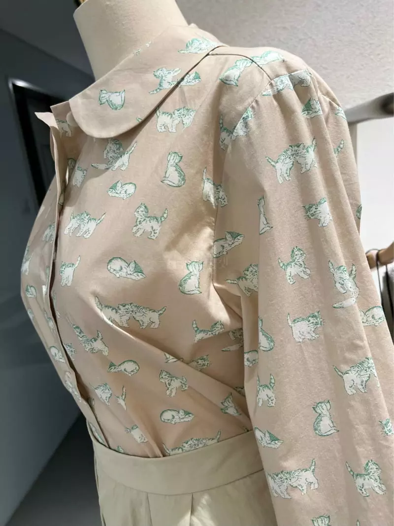 Lable - Korean Women Fashion - #thelittlethings - Cat Blouse - 4
