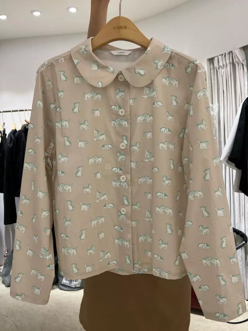 Lable - Korean Women Fashion - #momslook - Cat Blouse - 6