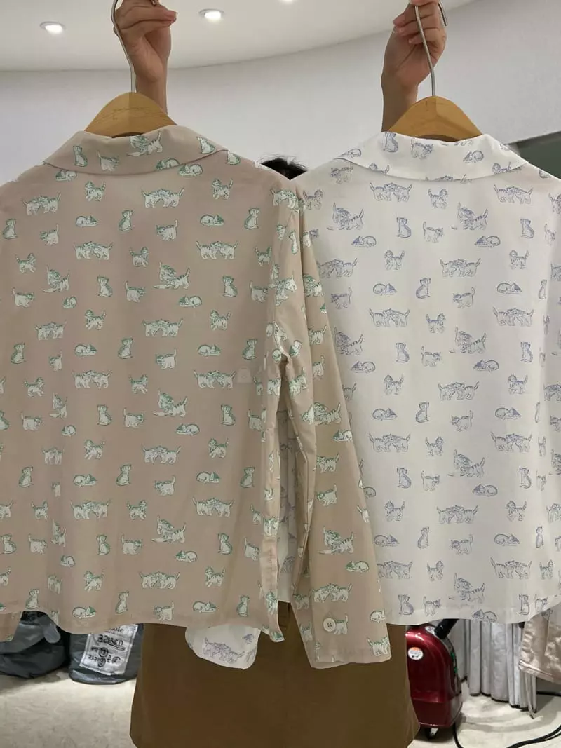 Lable - Korean Women Fashion - #momslook - Cat Blouse - 8