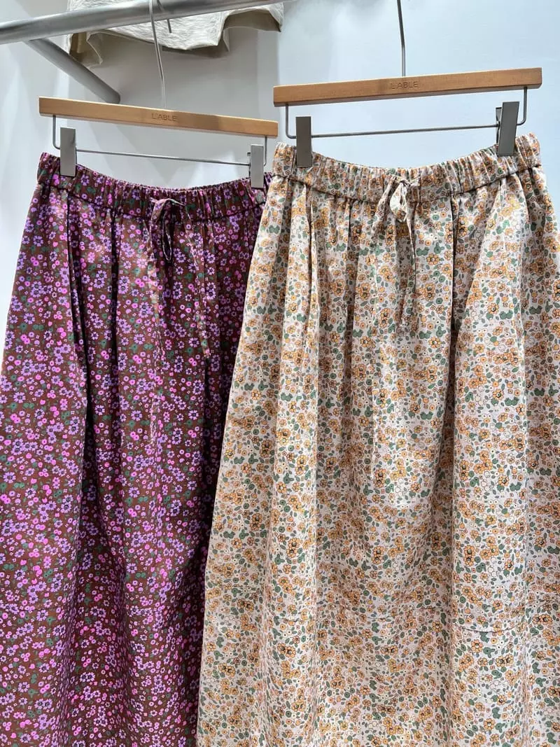 Lable - Korean Women Fashion - #womensfashion - Small Flower Skirt - 3