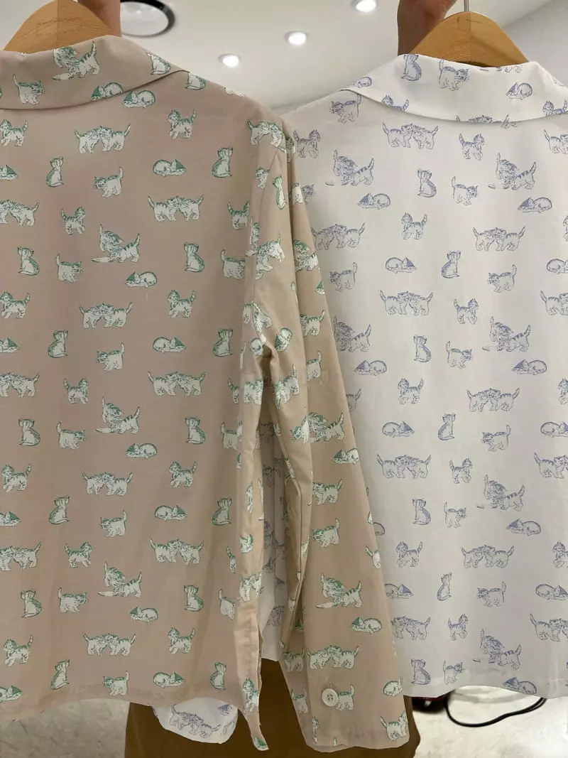 Lable - Korean Women Fashion - #womensfashion - Cat Blouse - 9