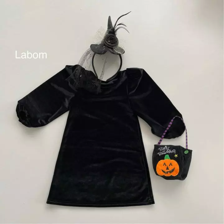 Labom - Korean Children Fashion - #Kfashion4kids - Veloure One-piece