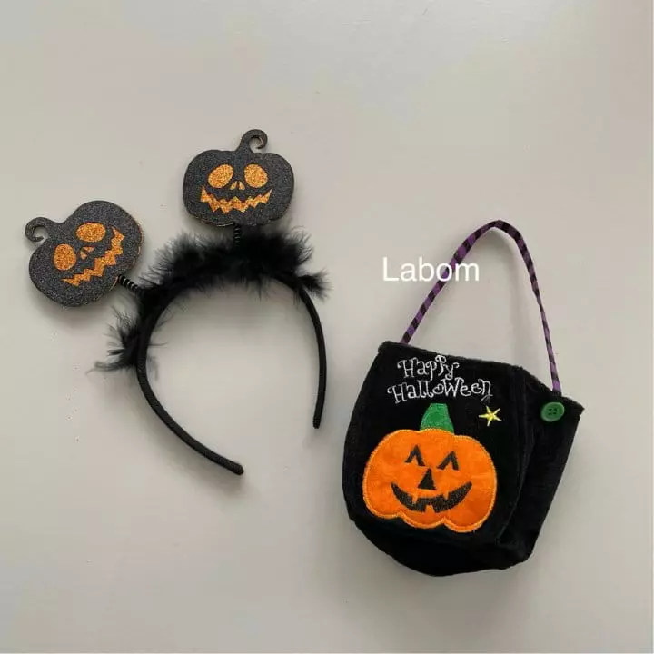 Labom - Korean Children Fashion - #childrensboutique - Hallooween Pumpkin Hairband - 2