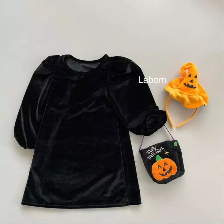 Labom - Korean Children Fashion - #todddlerfashion - Veloure One-piece - 6