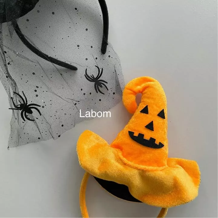 Labom - Korean Children Fashion - #todddlerfashion - Hallooween Pumpkin Hat Hairband - 2