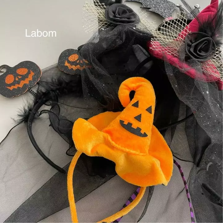 Labom - Korean Children Fashion - #toddlerclothing - Hallooween Pumpkin Hat Hairband - 3