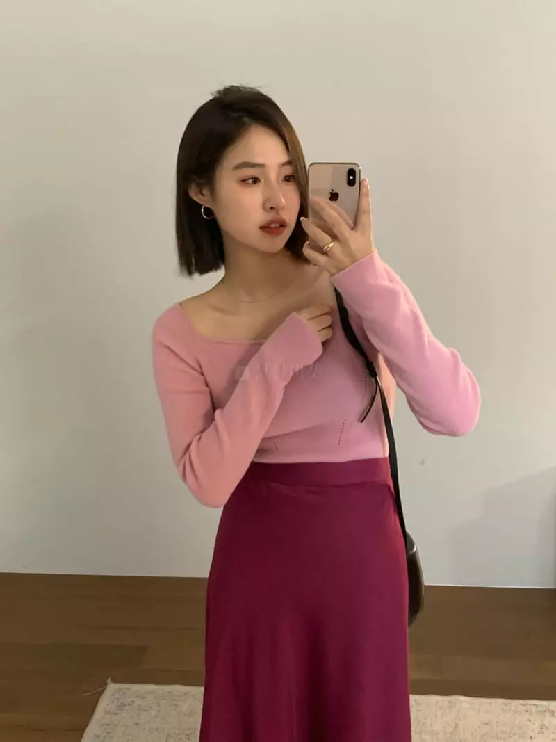 Lake Side - Korean Women Fashion - #momslook - Franky Knit Tee - 10