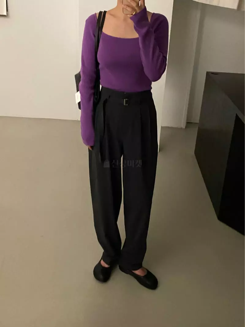 Lake Side - Korean Women Fashion - #momslook - Franky Knit Tee - 8