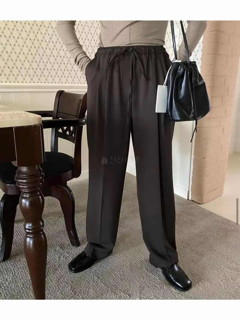 Lake Side - Korean Women Fashion - #momslook - Tuck Pants - 8