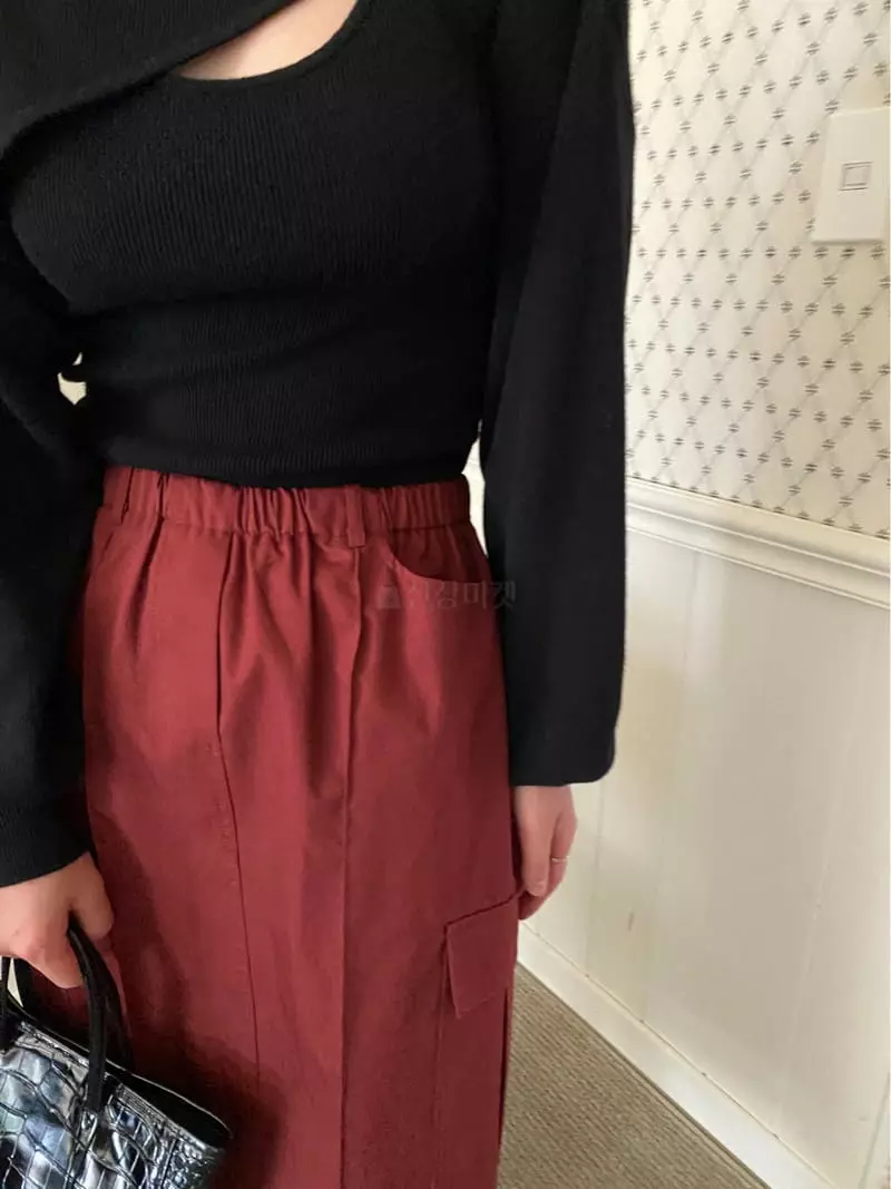 Lake Side - Korean Women Fashion - #momslook - Cargo Banding Skirt - 5