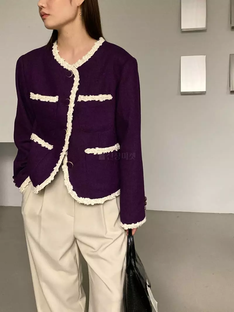 Lake Side - Korean Women Fashion - #momslook - Twid Jacket - 3