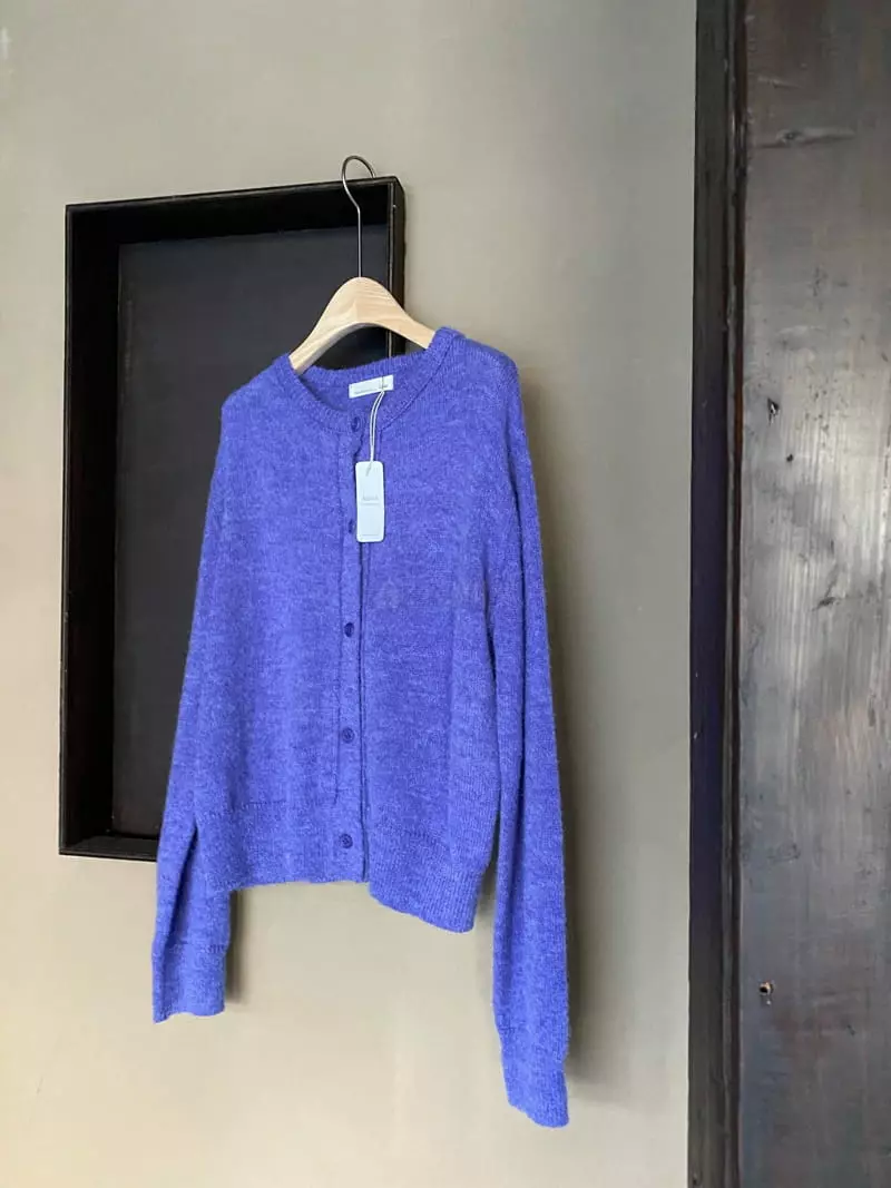 Lake Side - Korean Women Fashion - #momslook - Alpaca Round Knit Tee - 10