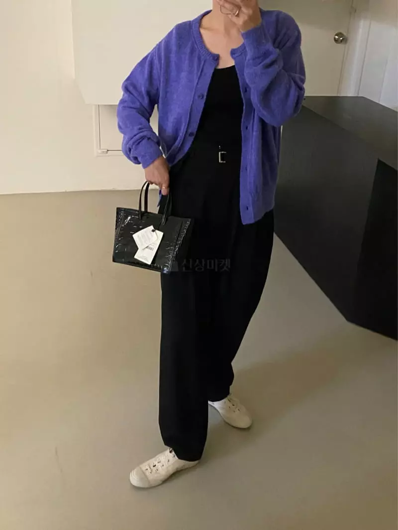 Lake Side - Korean Women Fashion - #momslook - Alpaca Round Knit Tee - 12