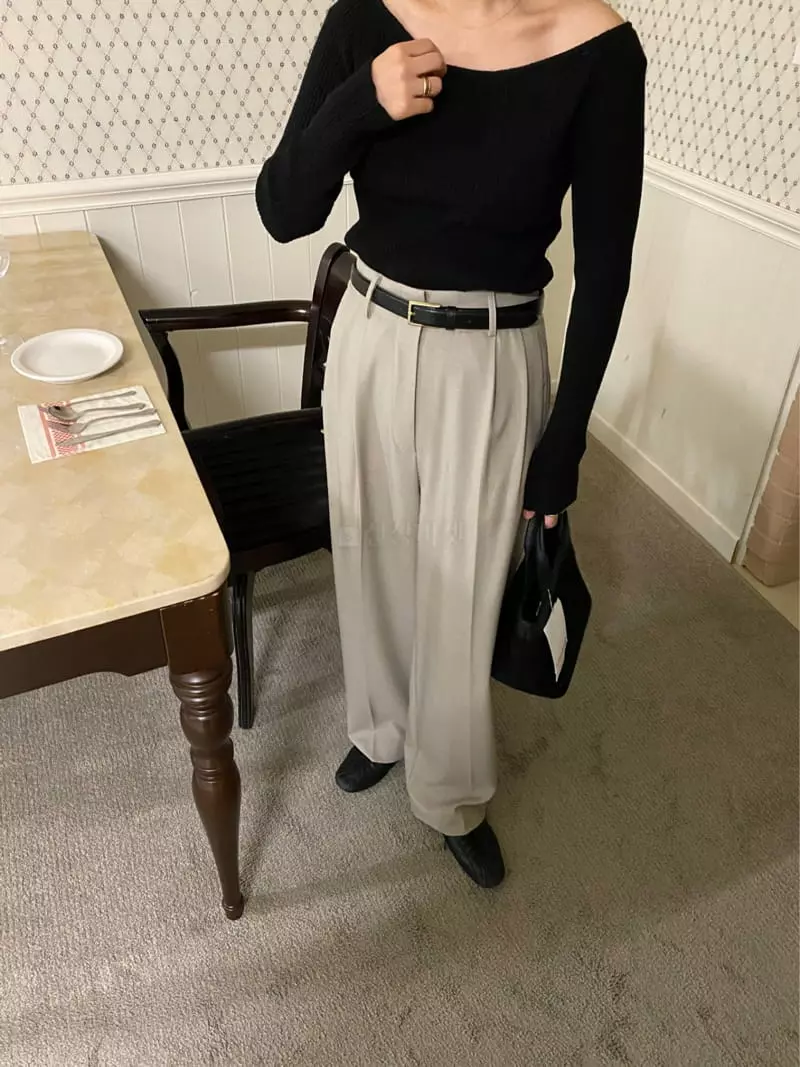 Lake Side - Korean Women Fashion - #momslook - Shelly Knit Tee - 11