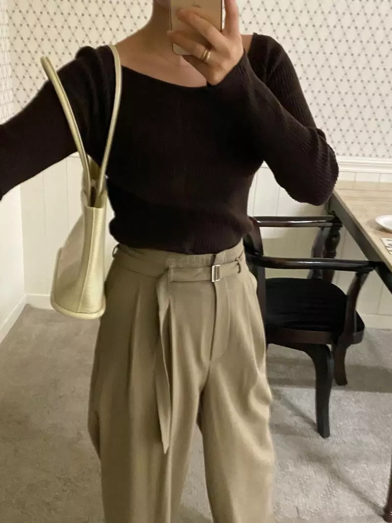 Lake Side - Korean Women Fashion - #momslook - Shelly Knit Tee - 7