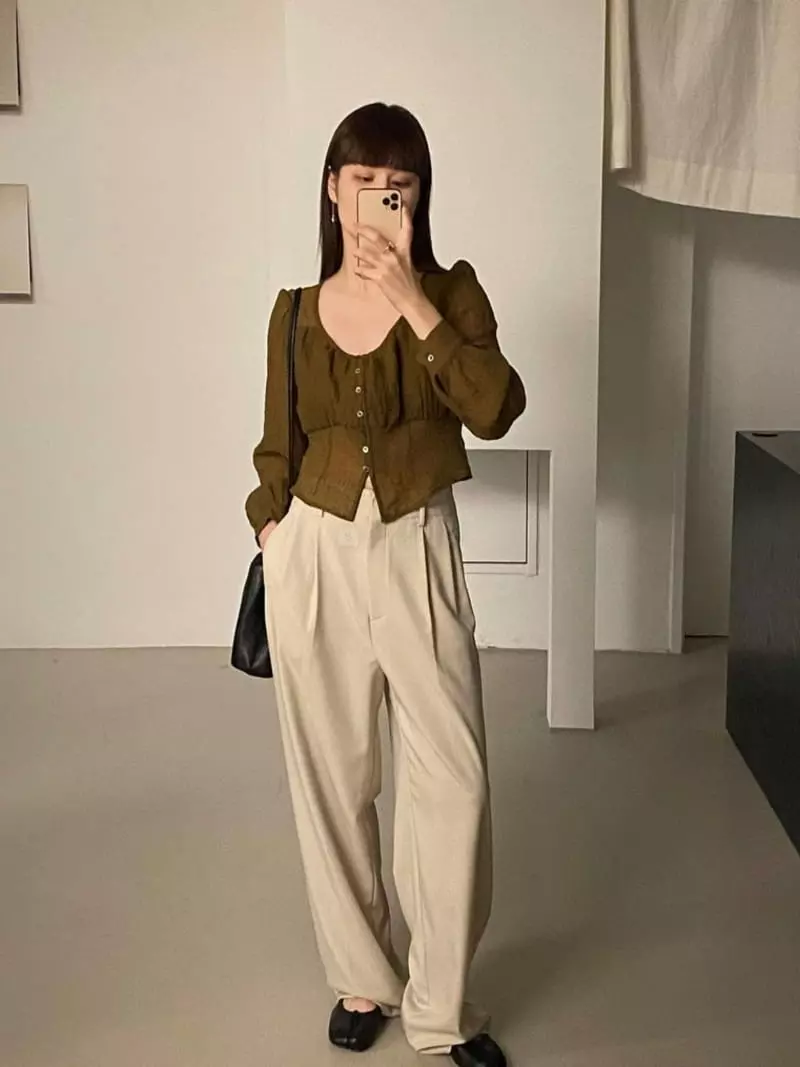 Lake Side - Korean Women Fashion - #momslook - Lilly Blouse - 3
