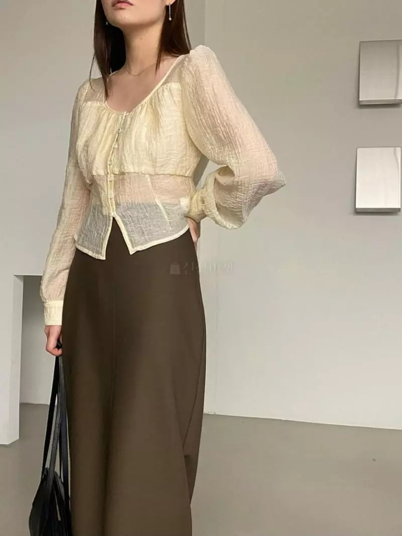 Lake Side - Korean Women Fashion - #momslook - Lilly Blouse - 5