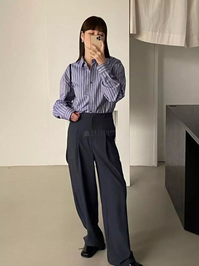 Lake Side - Korean Women Fashion - #momslook - Lon Shirt - 2