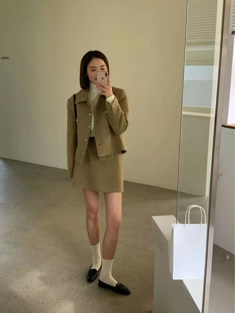 Lake Side - Korean Women Fashion - #momslook - Royal Alpaca Skirt - 2