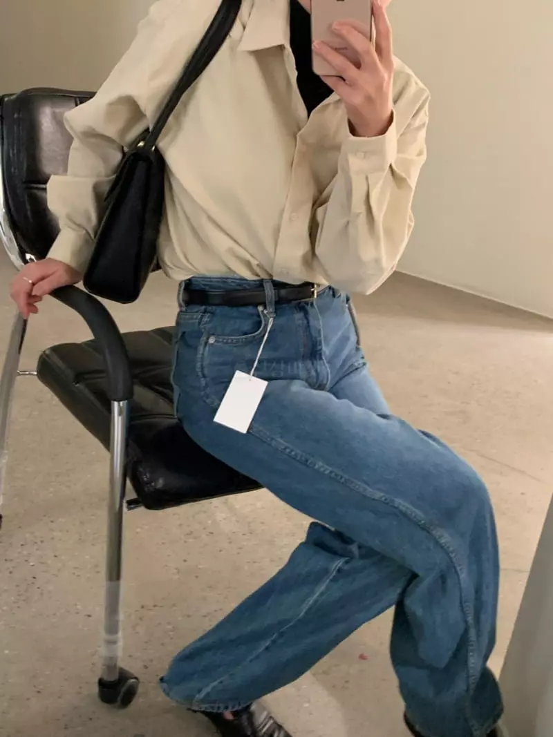 Lake Side - Korean Women Fashion - #momslook - Denden Shirt