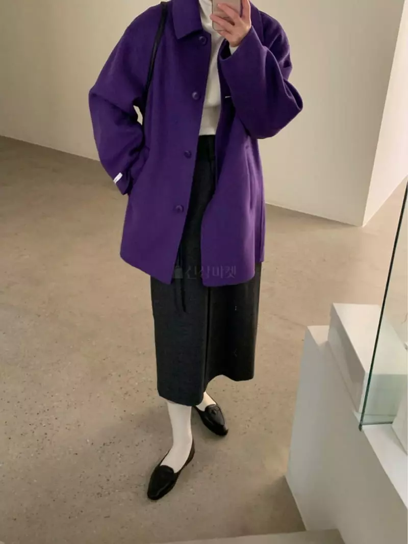 Lake Side - Korean Women Fashion - #pursuepretty - Dda Wang Hand Coat - 7