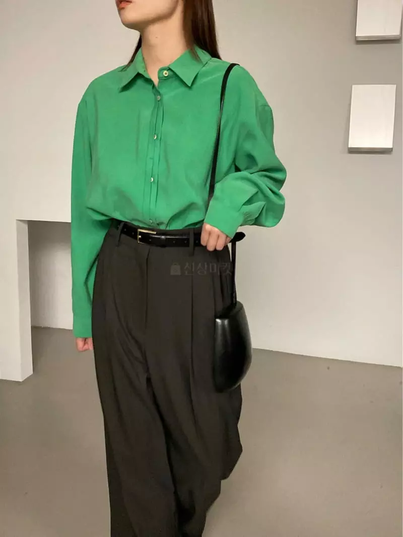 Lake Side - Korean Women Fashion - #pursuepretty - Half Dangak Blouse - 4