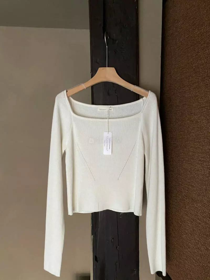Lake Side - Korean Women Fashion - #restrostyle - Franky Knit Tee - 3
