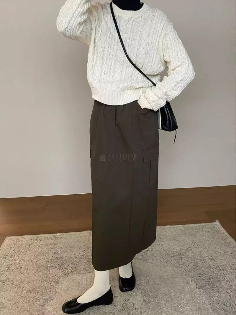 Lake Side - Korean Women Fashion - #romanticstyle - Cargo Banding Skirt