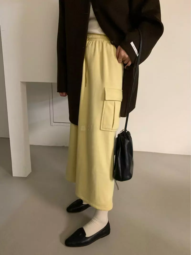 Lake Side - Korean Women Fashion - #romanticstyle - Gunbbang Skirt - 3