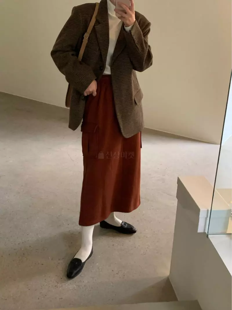 Lake Side - Korean Women Fashion - #romanticstyle - Gunbbang Skirt - 4