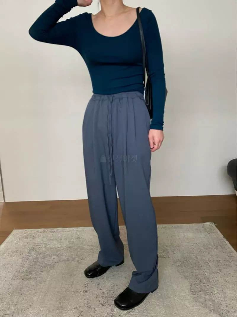 Lake Side - Korean Women Fashion - #shopsmall - Tuck Pants - 4