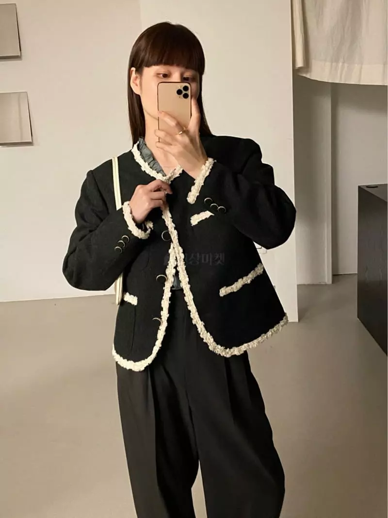 Lake Side - Korean Women Fashion - #thatsdarling - Twid Jacket