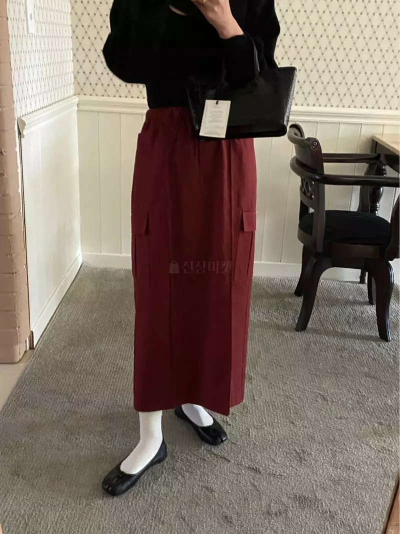 Lake Side - Korean Women Fashion - #thatsdarling - Cargo Banding Skirt - 4