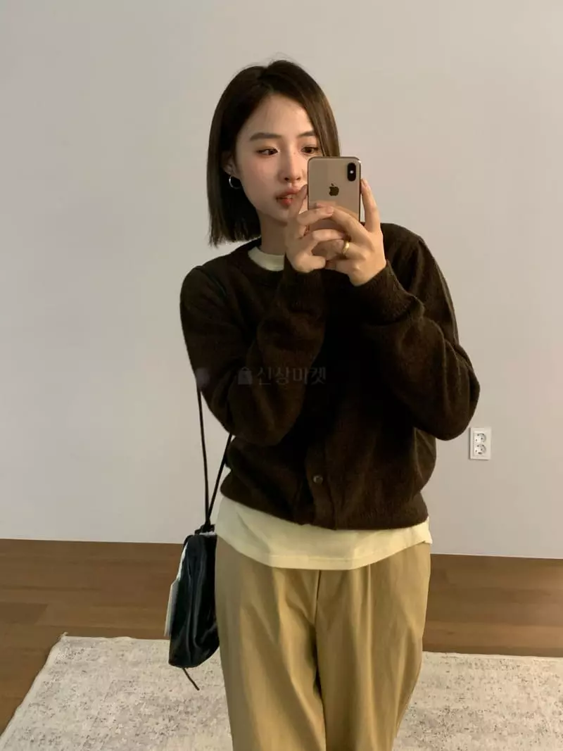 Lake Side - Korean Women Fashion - #thelittlethings - Alpaca Round Knit Tee