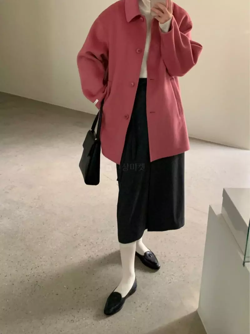 Lake Side - Korean Women Fashion - #vintageinspired - Dda Wang Hand Coat - 5