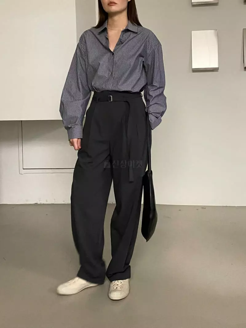 Lake Side - Korean Women Fashion - #vintageinspired - Double Ling Pants - 3