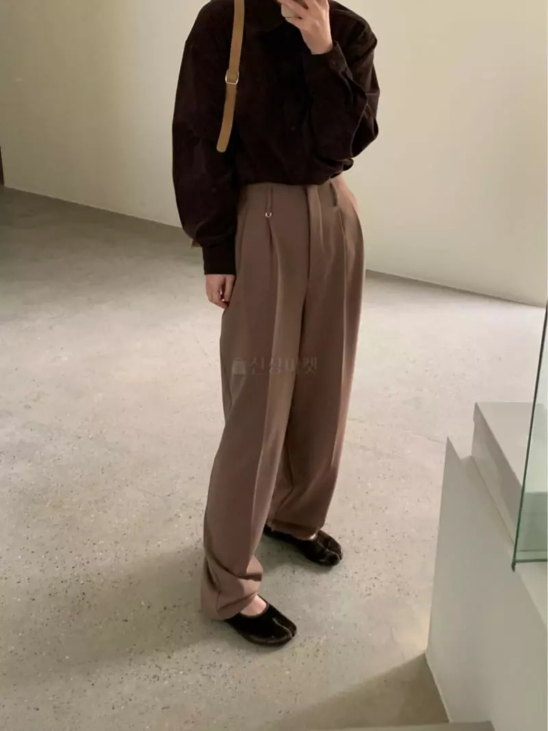 Lake Side - Korean Women Fashion - #vintagekidsstyle - Gold Ring Pants