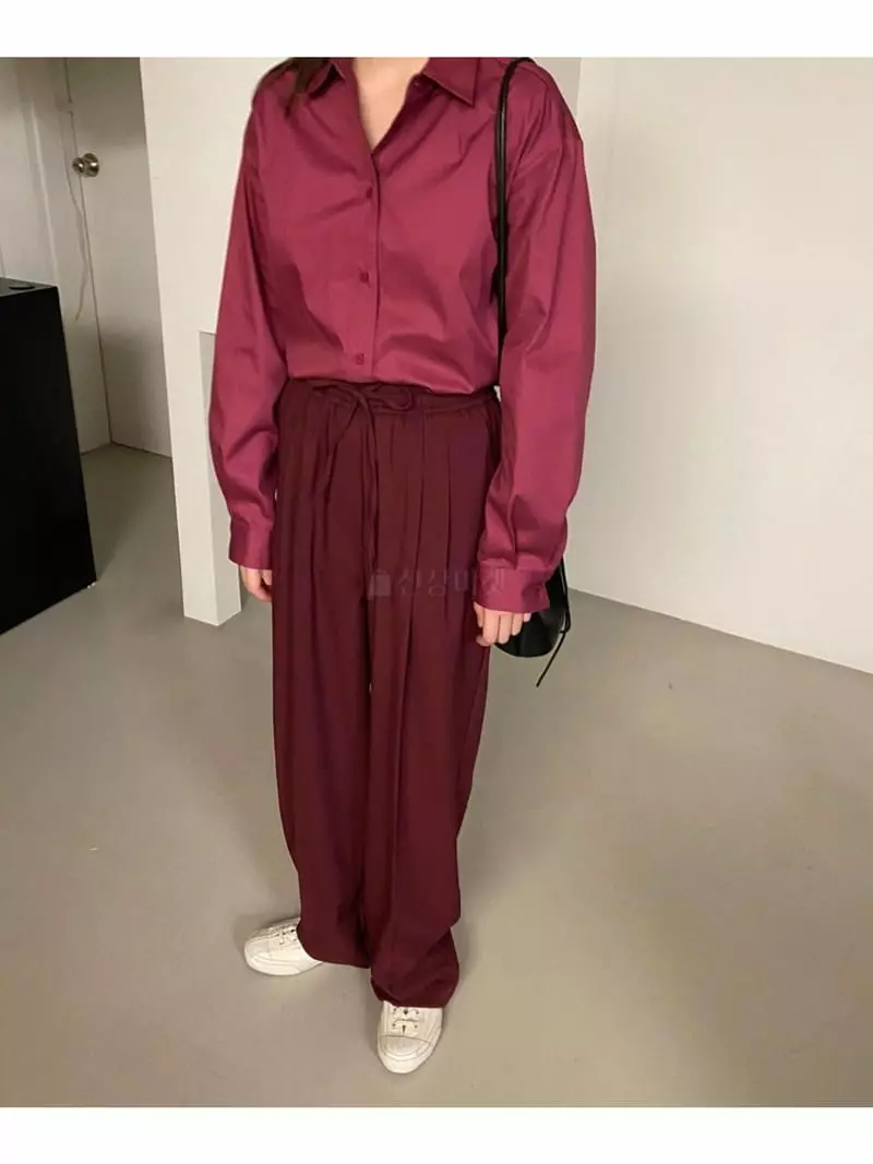 Lake Side - Korean Women Fashion - #womensfashion - Tuck Pants - 7