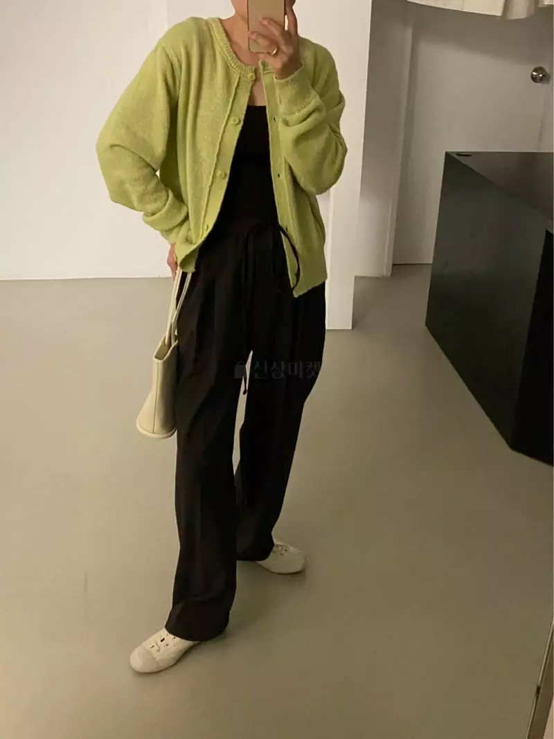 Lake Side - Korean Women Fashion - #womensfashion - Alpaca Round Knit Tee - 7