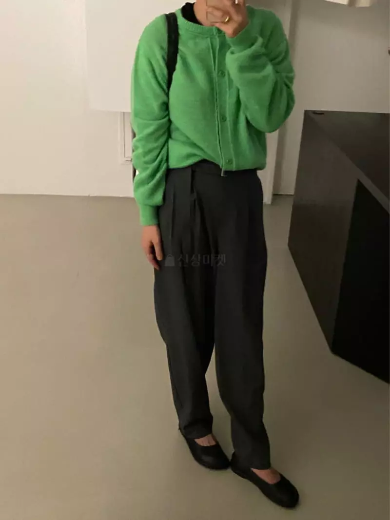 Lake Side - Korean Women Fashion - #womensfashion - Alpaca Round Knit Tee - 9