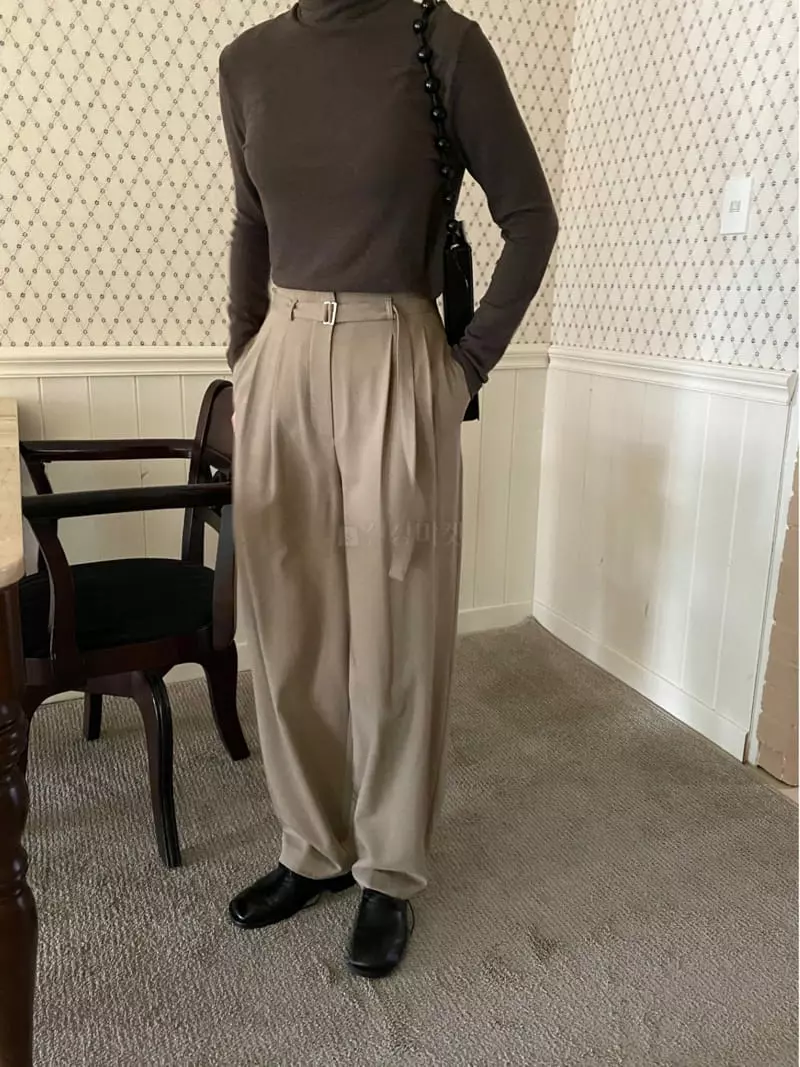 Lake Side - Korean Women Fashion - #womensfashion - Sof Turtleneck Tee - 12