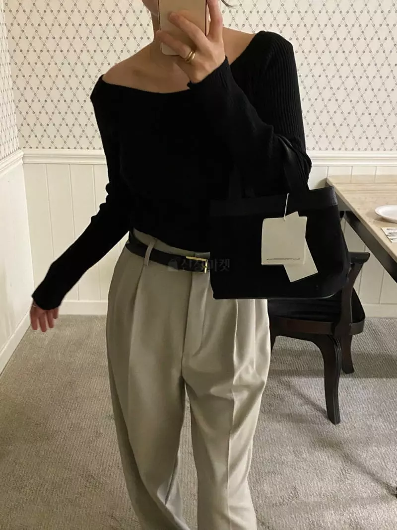 Lake Side - Korean Women Fashion - #womensfashion - Shelly Knit Tee - 10