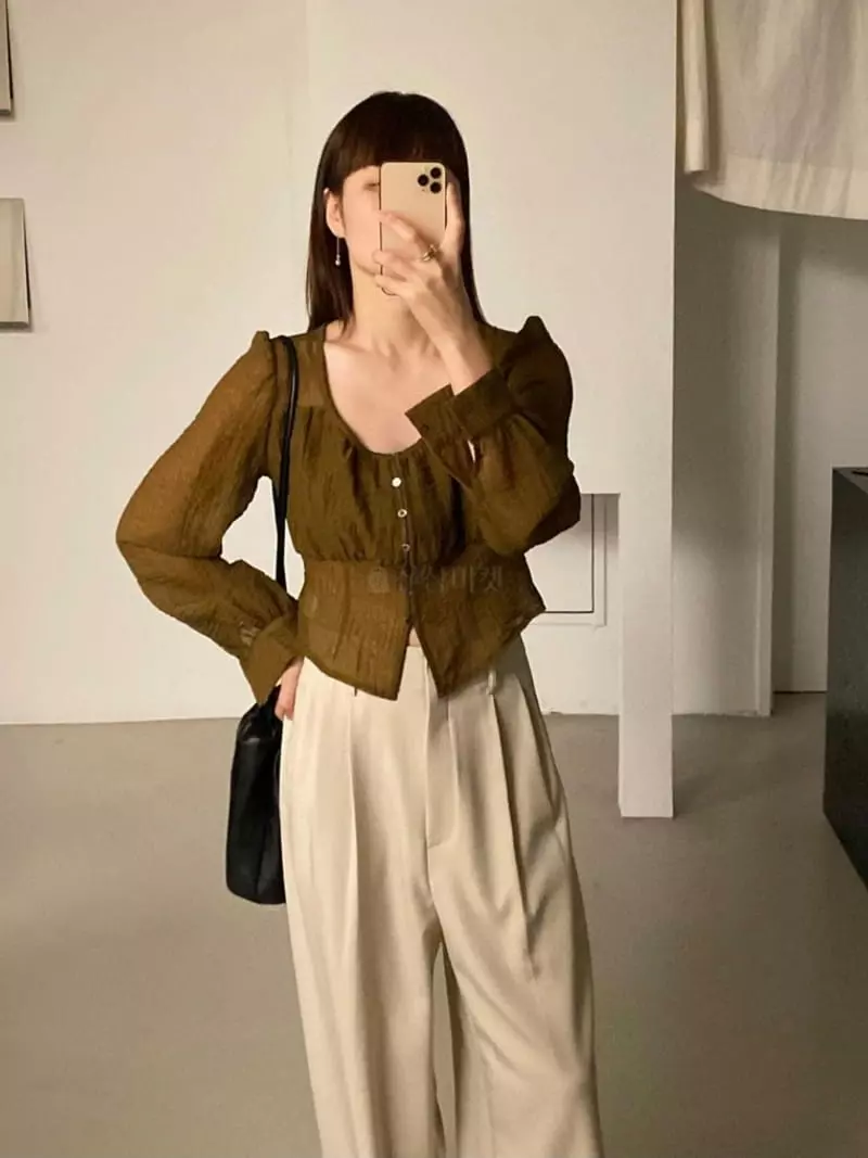 Lake Side - Korean Women Fashion - #momslook - Lilly Blouse - 4