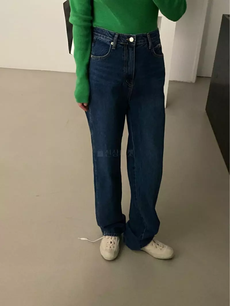 Lake Side - Korean Women Fashion - #momslook - Loose Jeans - 4