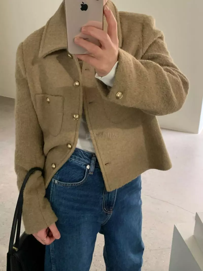 Lake Side - Korean Women Fashion - #womensfashion - Royal Alpaca Jacket - 8
