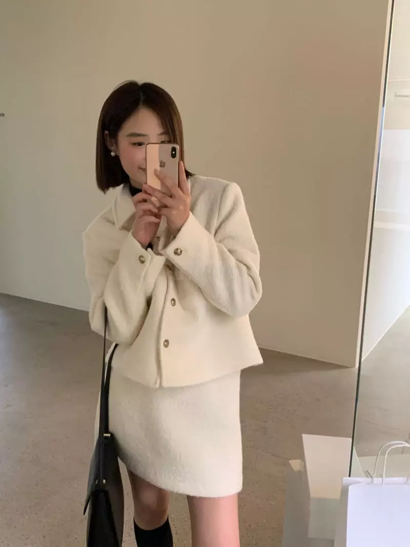 Lake Side - Korean Women Fashion - #womensfashion - Royal Alpaca Skirt - 3